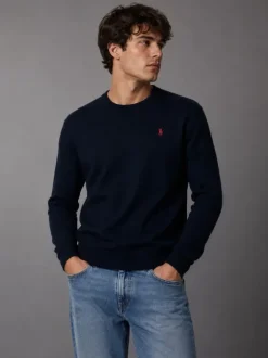 Polo Ralph Lauren Pullover dunkelblau 🐎 | Basic Old Money Style | Größe M