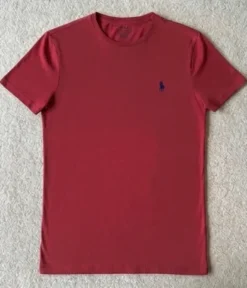Polo Ralph Lauren T-Shirt • Custom Slim Fit • Vintage Rot