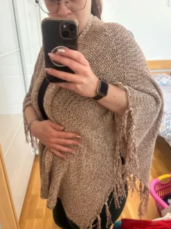Poncho mit Fransen Tom Tailor Gr.M