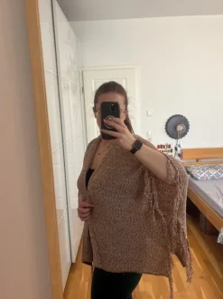 Poncho mit Fransen Tom Tailor Gr.M
