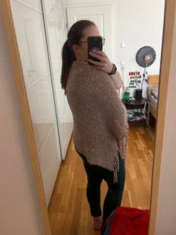 Poncho mit Fransen Tom Tailor Gr.M