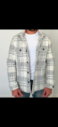 Profuomo Jacke kariert grau Gr. L