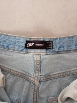 Pull & Bear Jeansshorts Jeans Shorts Baggy hellblau Gr 36