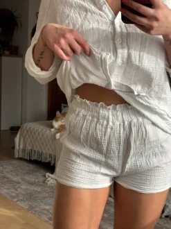 Pyjama / Beach Set weiß