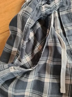 Pyjama - Hose Größe L Livergy blau weiß karriert