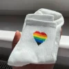 Rainbow Socks Heart