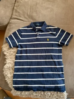 Ralph Lauren Poloshirt M Blau Weiß Gelb