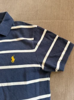 Ralph Lauren Poloshirt M Blau Weiß Gelb