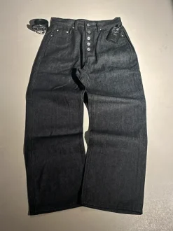Real Baggy/Bootcut Black Selvedge Jeans