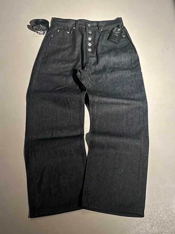 Real Baggy/Bootcut Black Selvedge Jeans