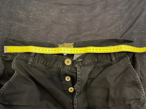 Red Rock Black Utility Cargo Shorts – Button-Fly Multi-Pocket