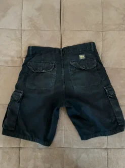 Red Rock Black Utility Cargo Shorts – Button-Fly Multi-Pocket