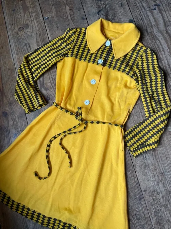 Retro/vintage handgemaakt jaren 60/70 jurkje🌸