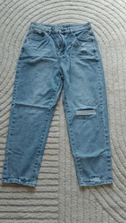 Ripped Jeans | Mom Jeans Schnitt | Gr L
