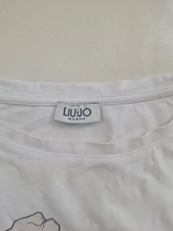 Ärmelloses Shirt weiß Liu Jo 36/S Glitzersteine