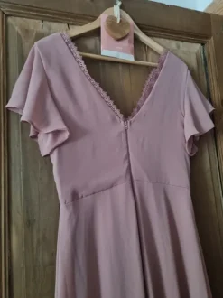 Robe rose longue taille M-L