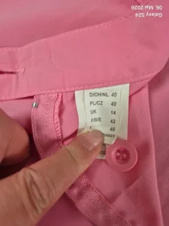 Rock Midi- Rock Gr 40 rosa mit Stickerei A Lienie
