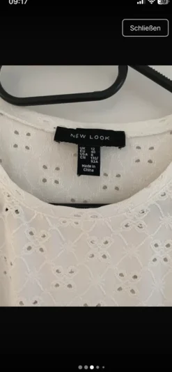 romantische lochstickerei-bluse mit rüschen