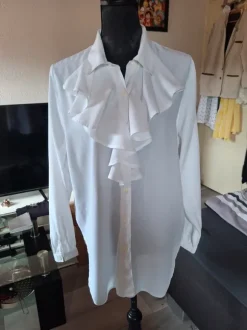 Romantische Rüschenbluse Vintage Look | Gr. L (40/42)