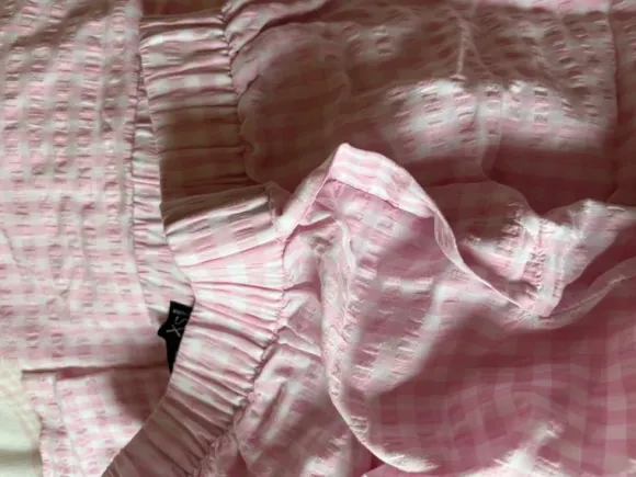 rosa weiss karierte pyjama hose