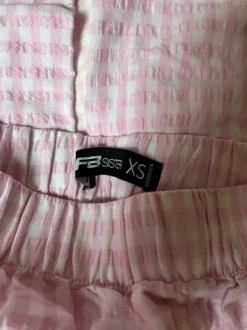 rosa weiss karierte pyjama hose
