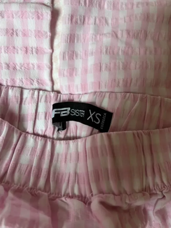 rosa weiss karierte pyjama hose