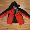 Rote seltene Y2k Übergangs/Regenjacke Windbreaker Retro Vintage Style
