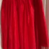 Roter Tüllrock XL