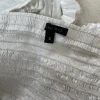 Rüschenbluse Neckholder weiß Gr.S