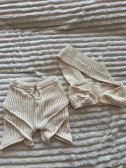 RUVE Set Beige Urlaub Cut Out Outfit – Sommer / Festival Set / Ibiza Look