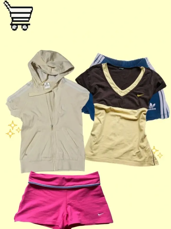 2000s Yoga Activewear Bundle 2 Tops + Sporty Capris (or 1 other bottom of your choice)
