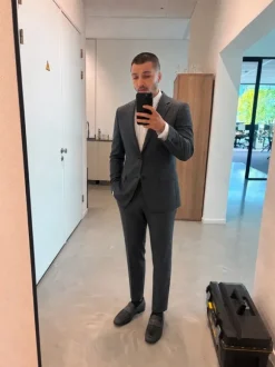 Sandro Suit Size 46 Dark Grey – Worn Once