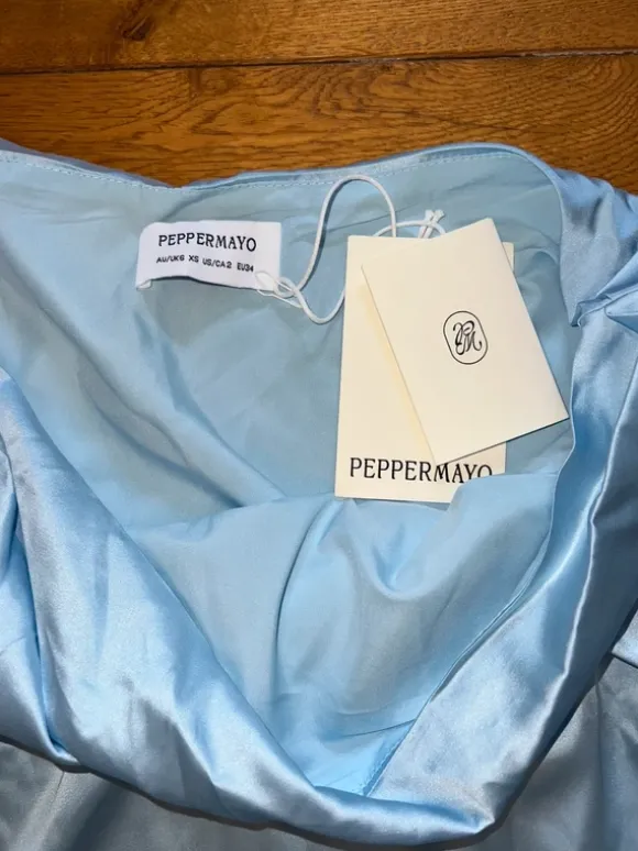 Satijnen maxi jurk van Peppermayo