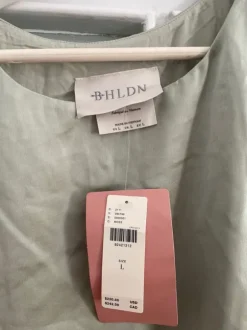 Satin Maxi-Kleid Salbeigrün
