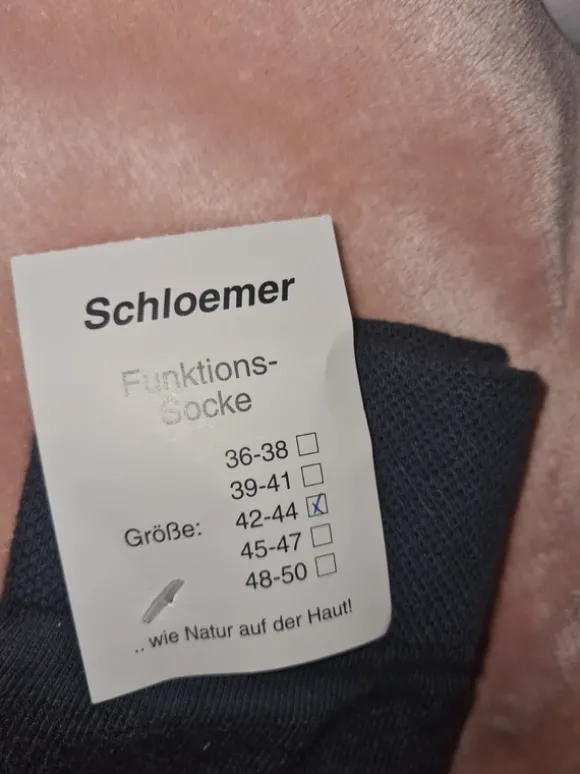 Schloemer Funktionssocken Gr.42-44