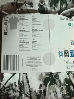 Schönes Leinen / Viskose Hemd & Bermuda Shorts / M / Neu
