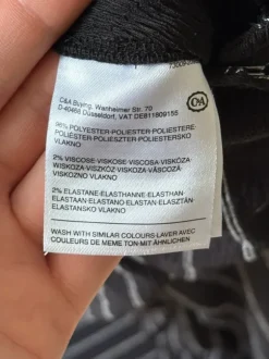 Schwarz Weiß gestreifter Jumpsuit C&A M