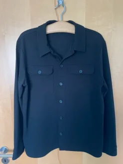 Schwarze Übergangsjacke mit Knopfleiste von Only & Sons
