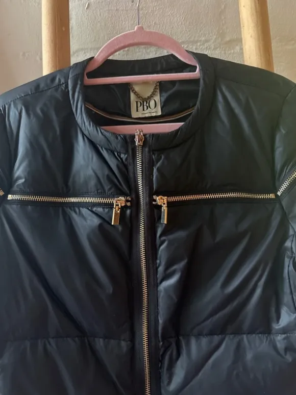 Schwarze Jacke Große 38