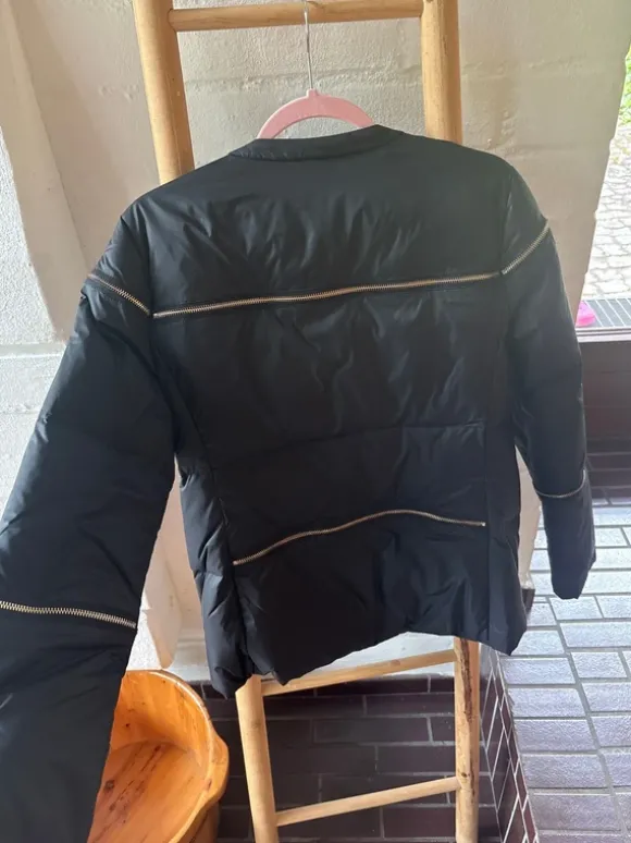 Schwarze Jacke Große 38