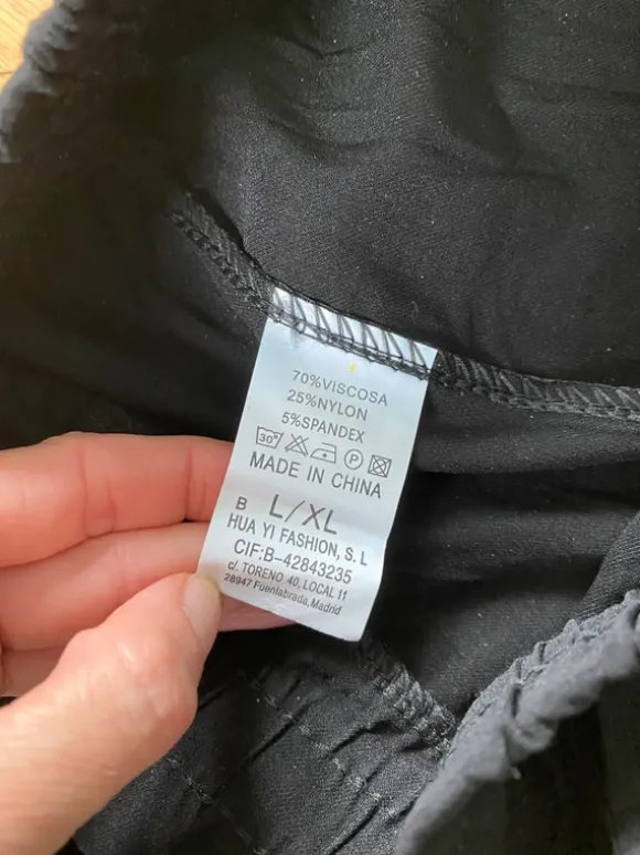 Schwarze Lounge Hose