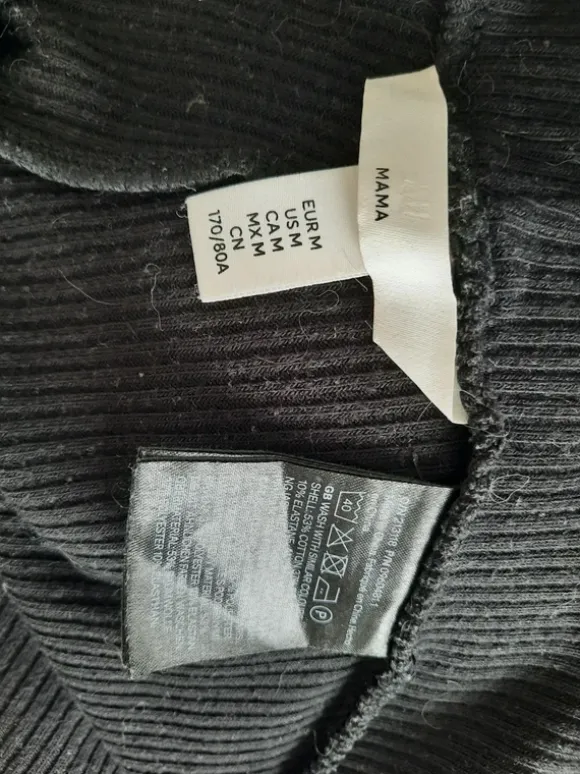Schwarze Umstandshose