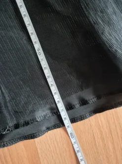 Schwarzer dünner Unterrock Petticoat mit Tüll, Gothic Rockabilly Cosplay