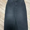 Schwarzer Jeans Rock