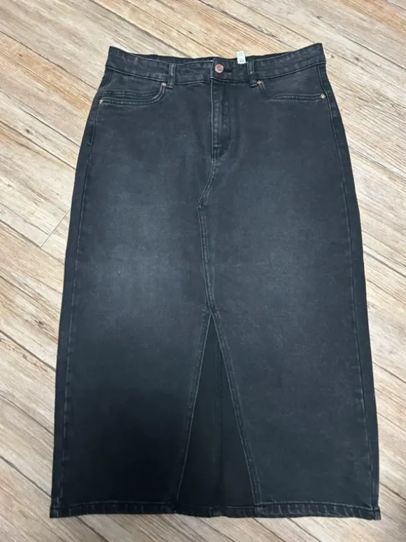 Schwarzer Jeans Rock