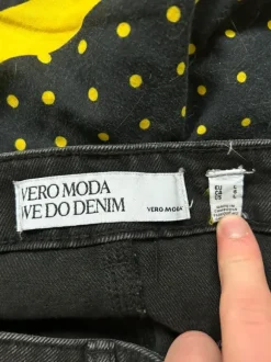 Schwarzer Jeans Rock