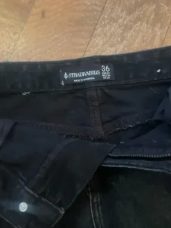Schwarzer Jeans Rock