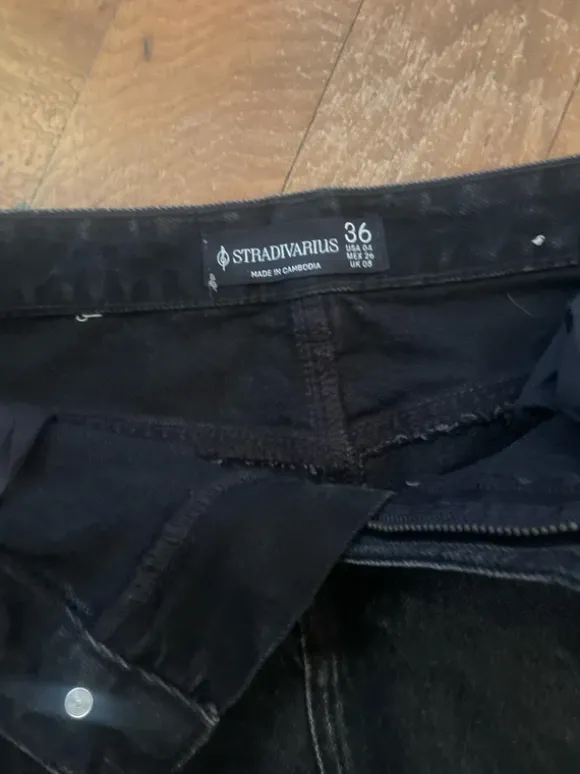 Schwarzer Jeans Rock