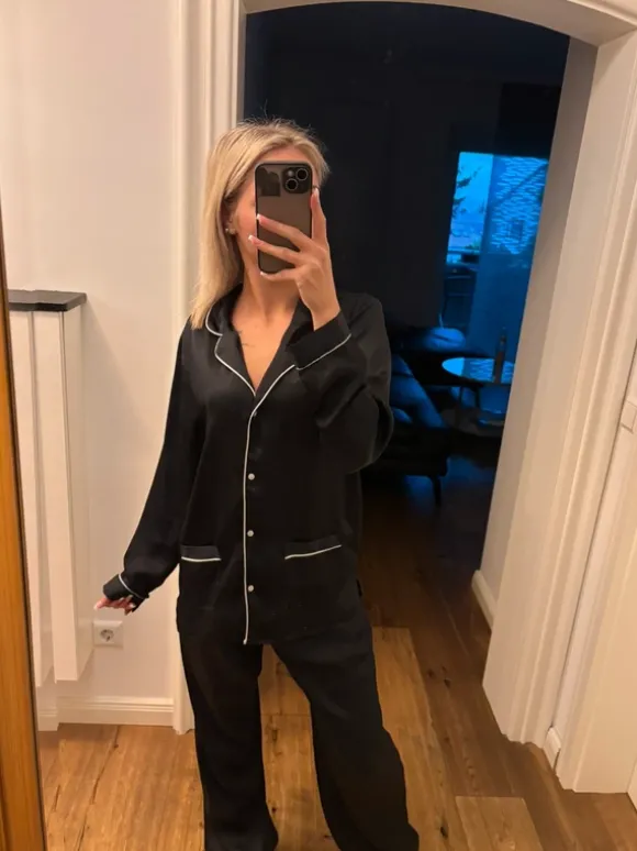 Schwarzer Pyjama von H&M in S