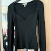 Schwarzes langarm Oberteil von H&M